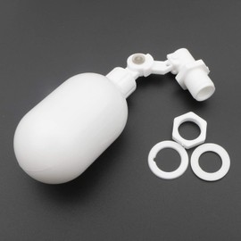 Pxyelec 2pcs Water Filter Float Ball Valve with 1/4" Quick Connect Push in to Connect Tube Fittings, Side Install Float Valve for Aquarium Water Purifiers Reverse Osmosis System