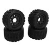 4 Pcs 1/10 RC Snow Tires Set with Wheels Strong