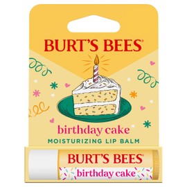 Burts Bees Bálsamo Labial Birthday Cake, Sin Tinte, Cuidado Labial De Origen Natural, 1 Tubo, 0.15 Oz.                                                