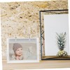 STOBOK Photo Display Acrylic Flip Photo Album Desktop Photo Album