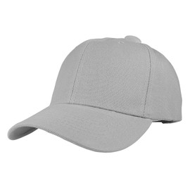 TZ Promise 12 Pack Wholesale Unisex Plain Solid Color Adjustable Baseball Caps Hats (Gray)