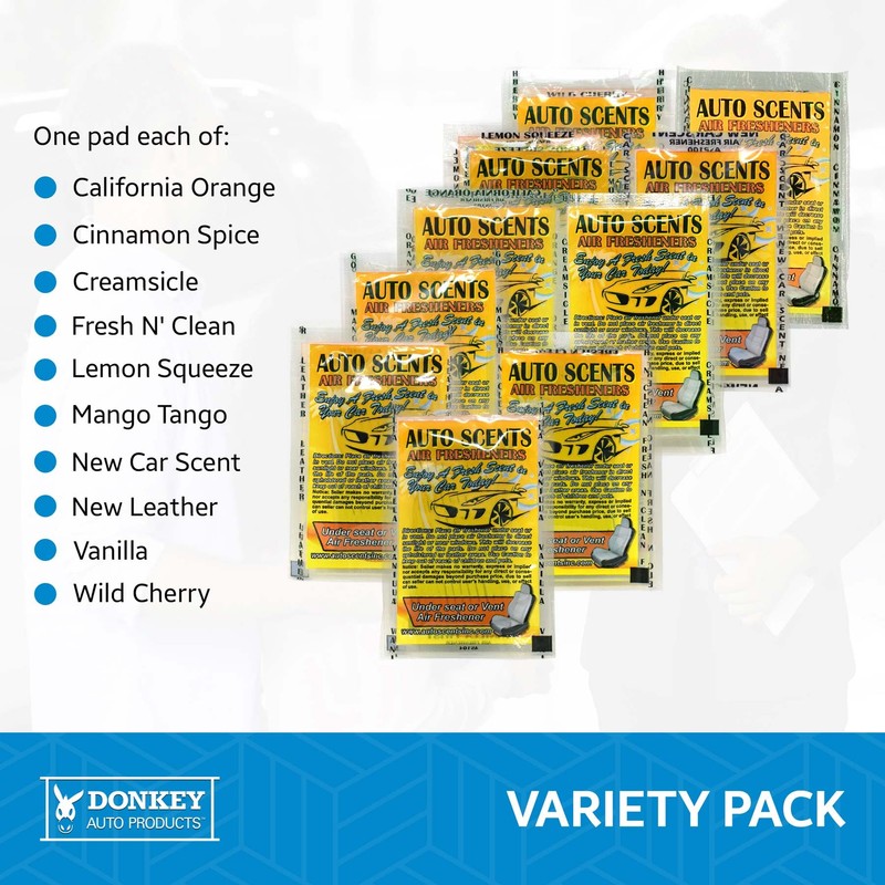 Auto Scents - Professional Car Air Freshener Pads Sampler (Sample