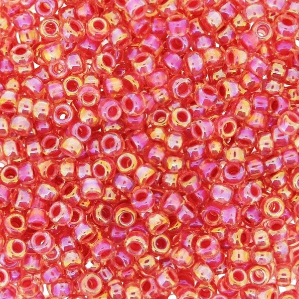 HOT Pink Lined Crystal AB Crystal MIYUKI Seed Beads APPX