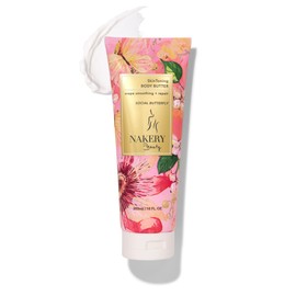 NAKERY Body Butter Anti Aging Moisturizer - Body Cream Skin Tightening Cream & Neck Firming Cream, Moisturizing Cream & Neck Tightening Cream for Body & Face Cream for Dry Skin 300ml(Social Butterfly)