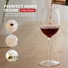 HAHASHOW Unbreakable Stemmed Wine Glasses - 100% Tritan Plastic, Dishwasher