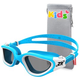 ZIONOR G1MINI Children's Swimming Goggles Polarised / Non-Polarised Comfortable Children's Swimming Goggles Anti Fog UV Protection Swimming Goggles for Girls and Boys (Years 6-14)