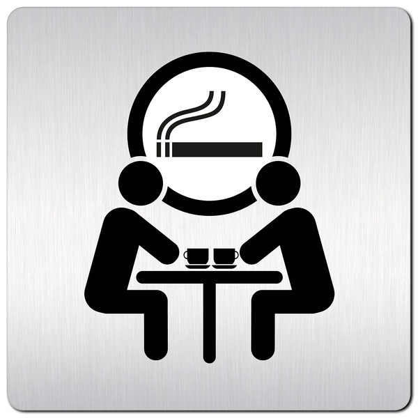 Türschilder24 XXL Door Sign (B) 125 x 125 x 1.5