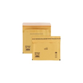 Unipapel Pack of 10 Kraft Padded CD Envelopes with Bubble Paper Inside - No.21 - 180mm x 165mm - Self Seal - Perfect for Safe and Protected Shipments