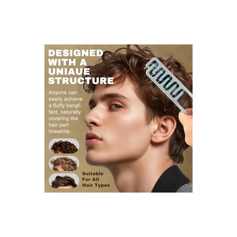 Texture Comb, Volumizing Fluffy Texture Styling Comb for Men and