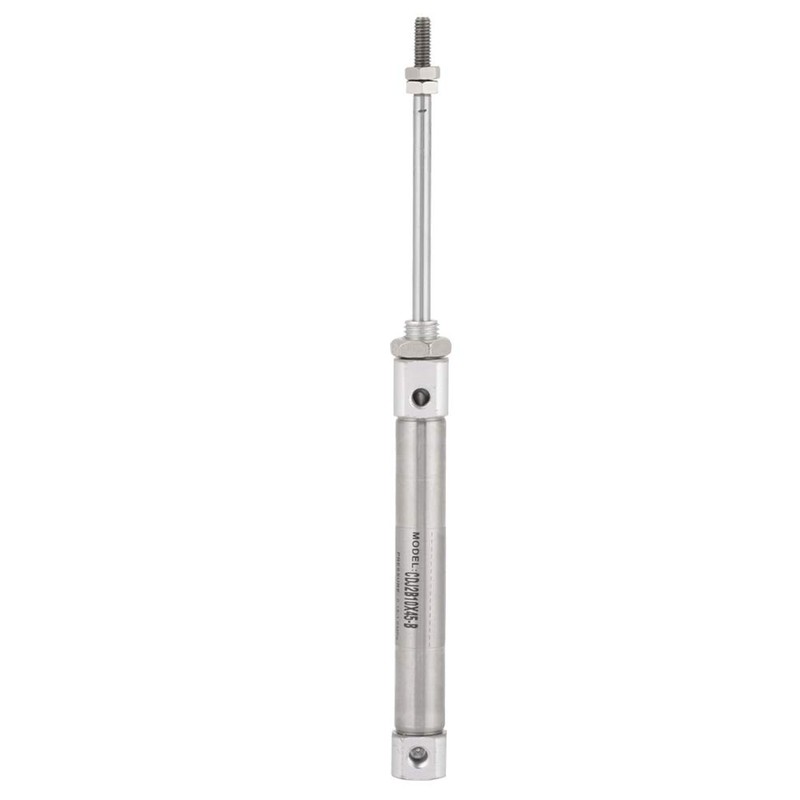 Stainless Steel Air Cylinder, Round Body, Single Acting, Spring Return,