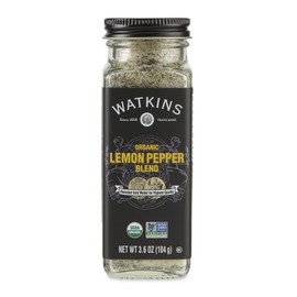 Watkins Gourmet Organic Spice Jar, Lemon Pepper Blend, 3.6 Ounce ., 3.6 Ounce