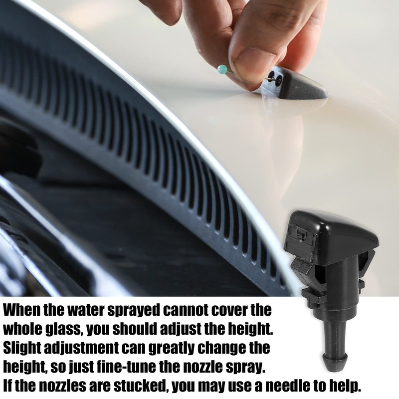 X AUTOHAUX 14pcs Front Windshield Wiper Washer Nozzle Spray Jet