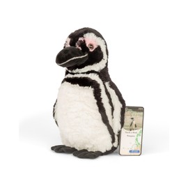 Fahlo Penguin Tracking Plush | Includes 12" Plush, Interactive 3D Tracking Map, and Wildlife Conservation Support | Eco-Friendly & Safe for All Ages | (Penguin)