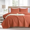 FLYMME King Size Quilt Bedding Set Burnt Orange Lightweight Bedspreads