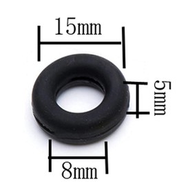 40 Pieces (20 Pairs) Eyeglasses Temple Tips Sleeve Retainers Silicone Anti-Slip Round Eyeglass Retainers for Spectacle Sunglasses Reading Glasses Eyewear Children's Eyeglass, Black