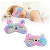 MIU&RMH Cute Eye Mask, Cat Rabbit, Set of 2 Types,