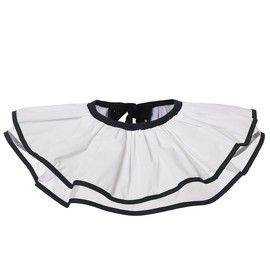 Mavikim Women's Court Ruffled Pleated Collar Lace-up Shawl Scarf Double-layered Victorian Elizabethan Neckwear