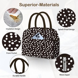 DALINDA Lunch Bag Women,Lunch Box for Women Men Reusable Insulated Lunch Tote Bag High Capacity for Travel Work Picnic