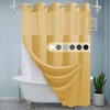 EUTXL Gold Hotel Shower Curtain - 230GSM Waffle Textured Heavy