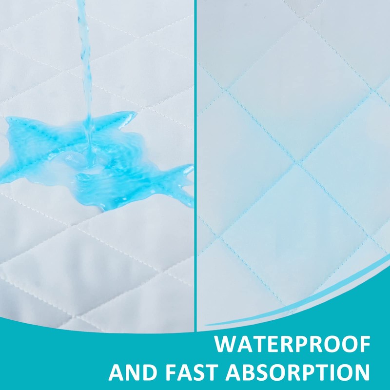 KANECH Washable Waterproof Incontinence Bed Pads - 44"x52"(2Pack) - Heavy