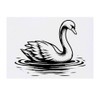 'Graceful Swan' Temporary Tattoo - Water Resistant, Skin-Safe, Non-Toxic Transfer