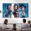 Portable WiFi Bluetooth Projector, 4K Compatible Smart Mini Projector with