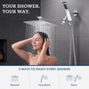 G-Promise All Metal 8" Rain Shower Head with Handheld for
