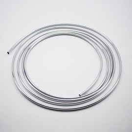 YIJINSHENG 3metres x 6MM Universal U Shape Custom Chrome Plated DIY Moulding Trim Strip Line for Sedan Car Pickup Air Vent Door Edge Decoration(Silver)