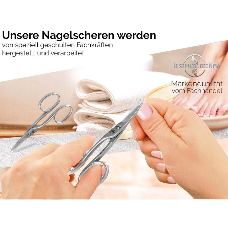 Professional Nail Scissors for Left-Handed Users Stainless Steel Classic Scissors