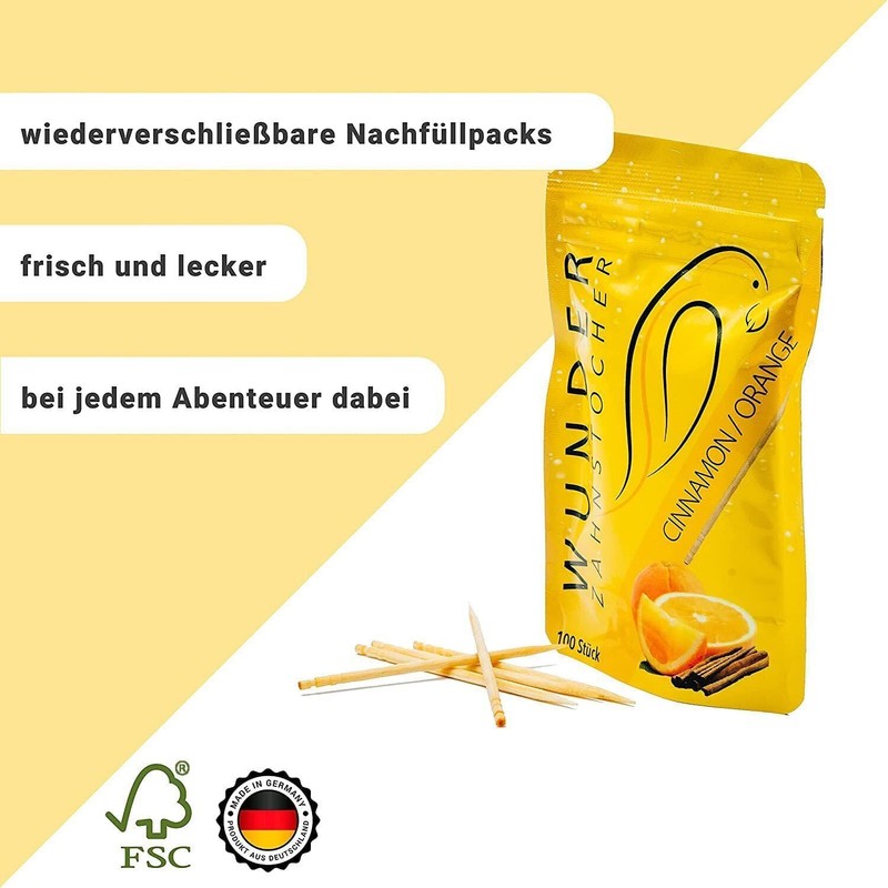 Wunder Toothpick Dispenser with Easy-Lift Function Toothpick Holder + 1