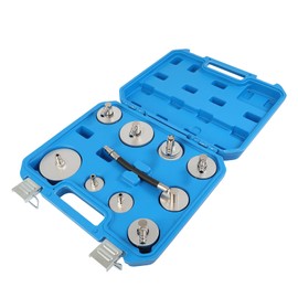 ECCPP 9 Piece Automotive Brake Reservoir Adapter Set Fit for Brake Fluid Bleeding