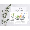 Inkdotpot 30 Dinosaur Jungle Animals Baby Shower Book Request Cards