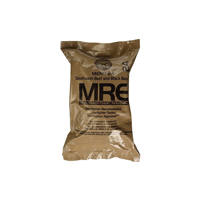 Southwest Beef and Black Beans MRE Meal - Genuine US