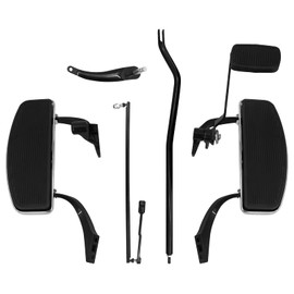 HDBUBALUS Motorcycle Forward Controls Floorboard Pegs Lever Linkage Kit Set Fit for Harley Dyna Street Bob Super Glide Custom Low Rider FXD FXDB FXDC 2006-17