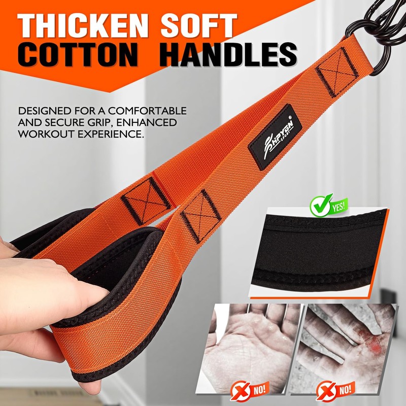 HPYGN Resistance Bands Training for Arms, Biceps, Triceps, Back, Abs,