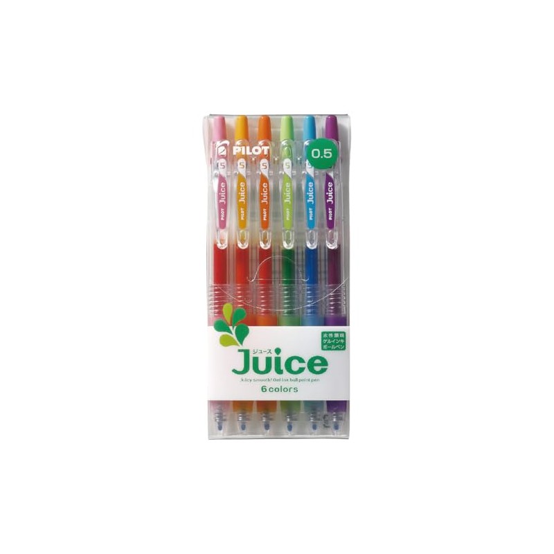 Pilot Gel Ballpoint Pen Juice 0.7 Fluorescent Color 6 Colors