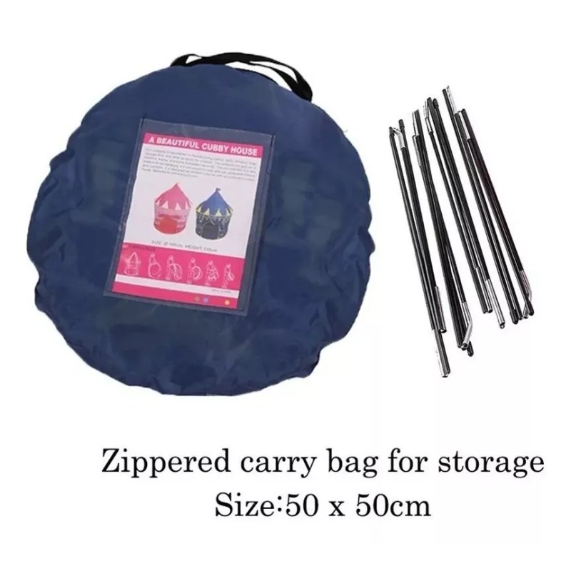 MDS Castillo Casita Infantil Plegable Portátil Niños