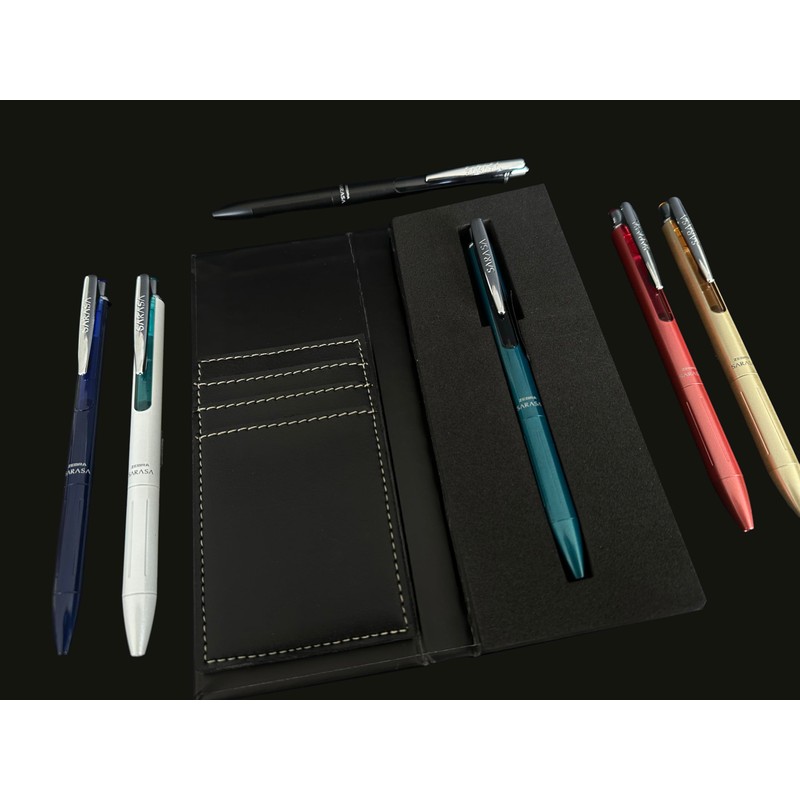 Zebra Bolígrafo Elegante Sarasa Grand de acero inoxidable con tinta