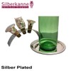 Bottle Coaster with Bottle Stand Coaster D 14 cm Silver