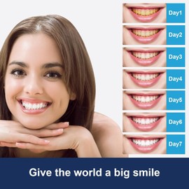 Teeth Whitening Kit, Teeth Whitening Strips 5D: 14 Sets 28pcs White Strips for Removing Smoking Coffee, Effective Home Use Tooth Whitening Kit