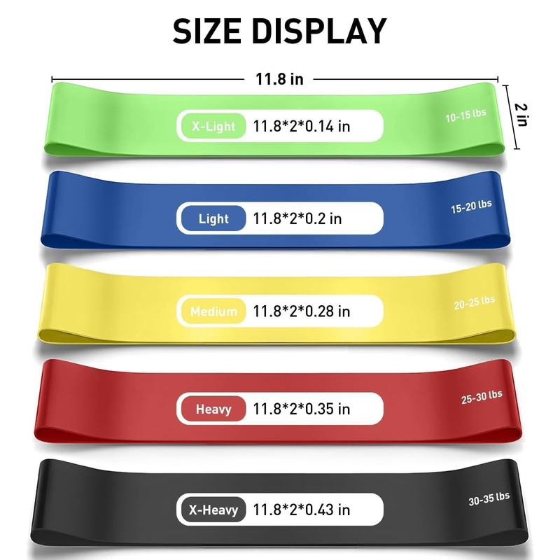 1PC Blue-Light Latex Elastic Band for Working Out, Resistance Band