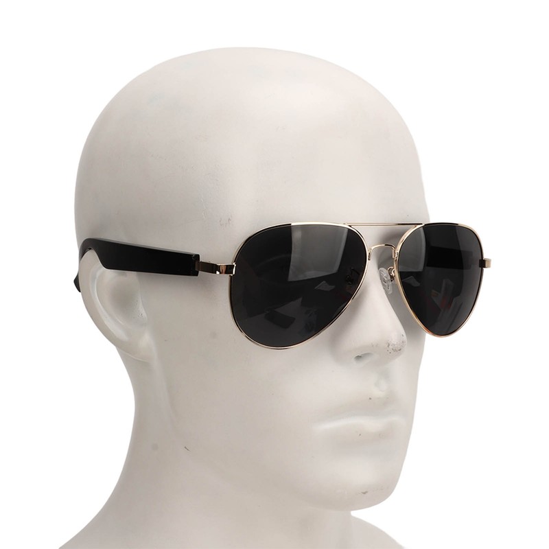 Bluetooth Sunglasses Gold Frame Smart Audio Glasses Stereo Speakers Music