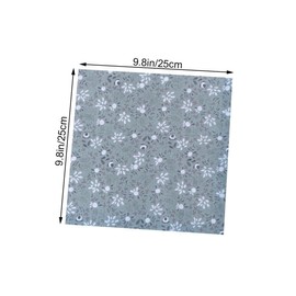 KONTONTY 2bags DIY Cotton Fabric Squares Handmade Craft Fabric Patchwork Muslin Quilting Squares Plain Weave for Home Decor Boys and Grey