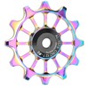 12T Bicycle Front Derailleur Roller, Aluminium Alloy Bicycle Guide Wheel