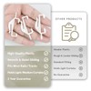 Smith’s® Curtain Glider Hooks | 50 Pack/White | Plastic Curtain