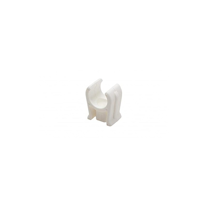 Talon OPS15 Snap-in Open Plastic Pipe Clip, White, 15 mm,