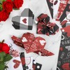 Hedeey Valentines Pattern Paper Double Sided Valentine Decorative Scrapbook Craft