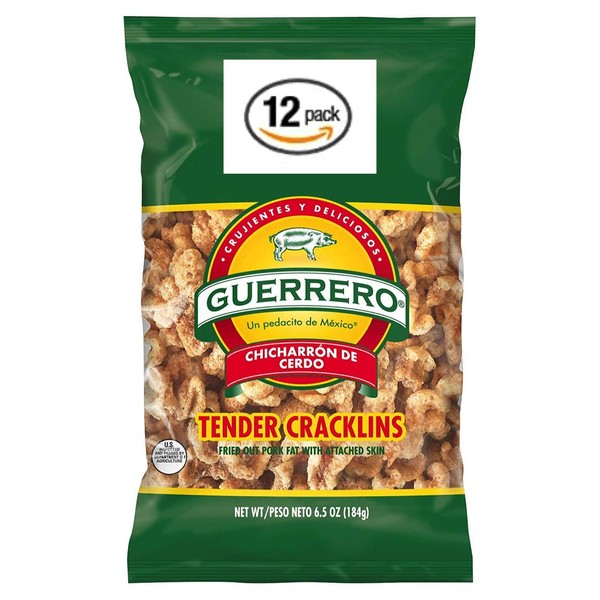 Guerrero Tender Cracklin, 6.5 Ounce - 12 Packs
