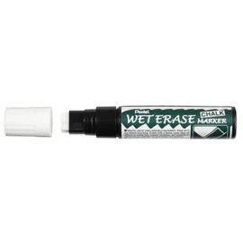 Pentel Wet Erase Chalk Marker Jumbo Tip - White