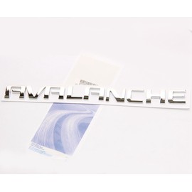 Yoaoo 1x OEM Chrome Avalanche Nameplate Emblem Letter Badge Compatible with 07-16 Avalanche Glossy Shiny